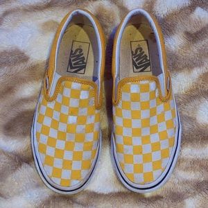 authentic yellow checkered vans!